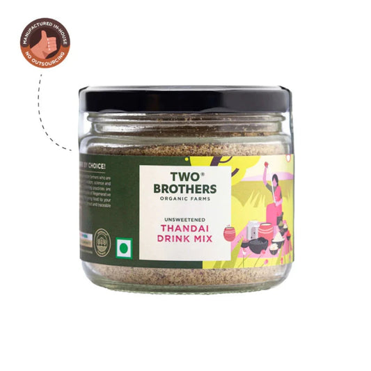 Two Brothers Organic Farms Healthy Thandai Drink Mix Masala Powder