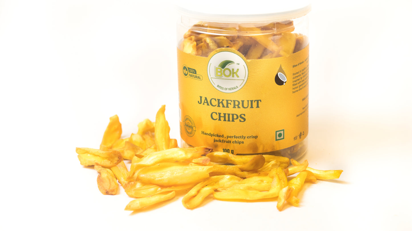Bites Of Kerala Jackfruit Chips- 100G (Coconut Oil)