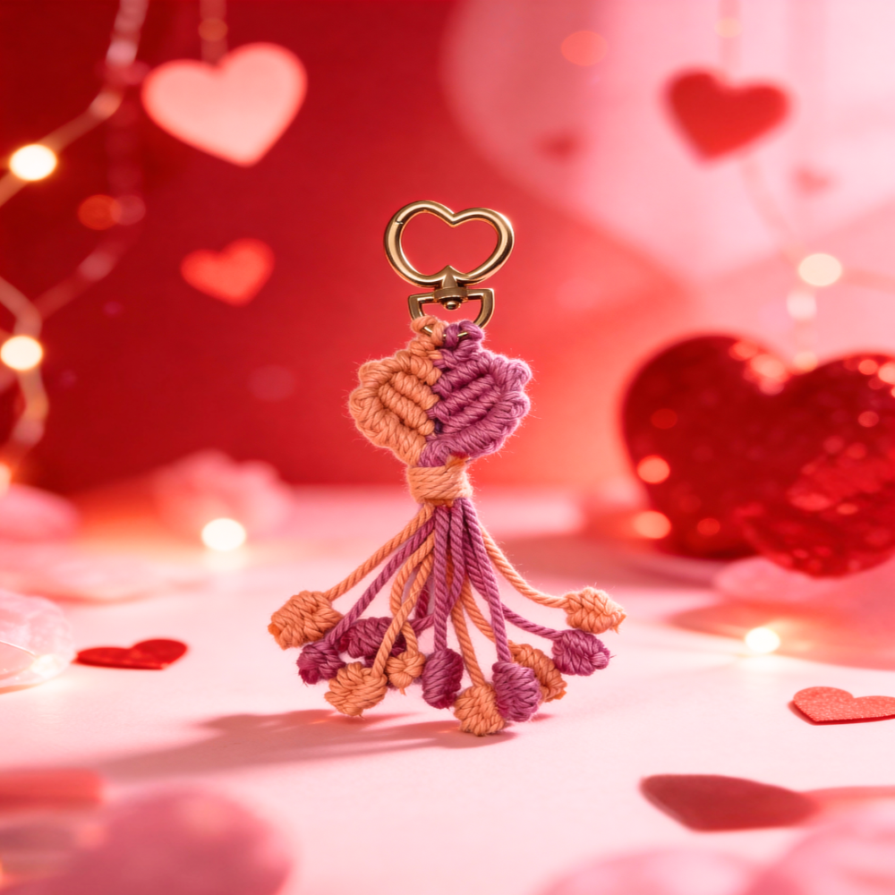 Dhaage Heart Keychain