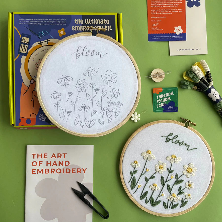 Aesthetic Bloom Embroidery Kit