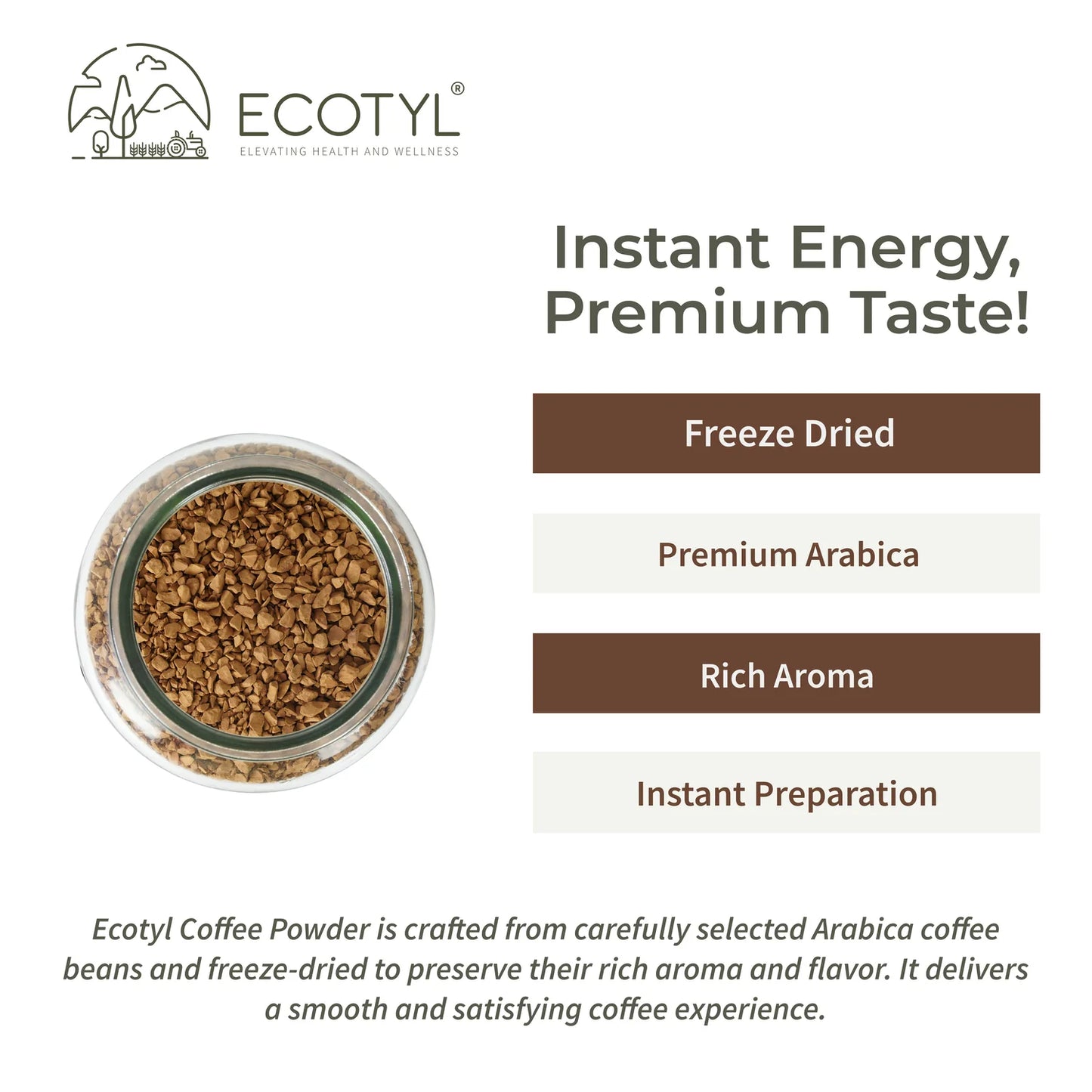 Ecotyl Instant Coffee Powder