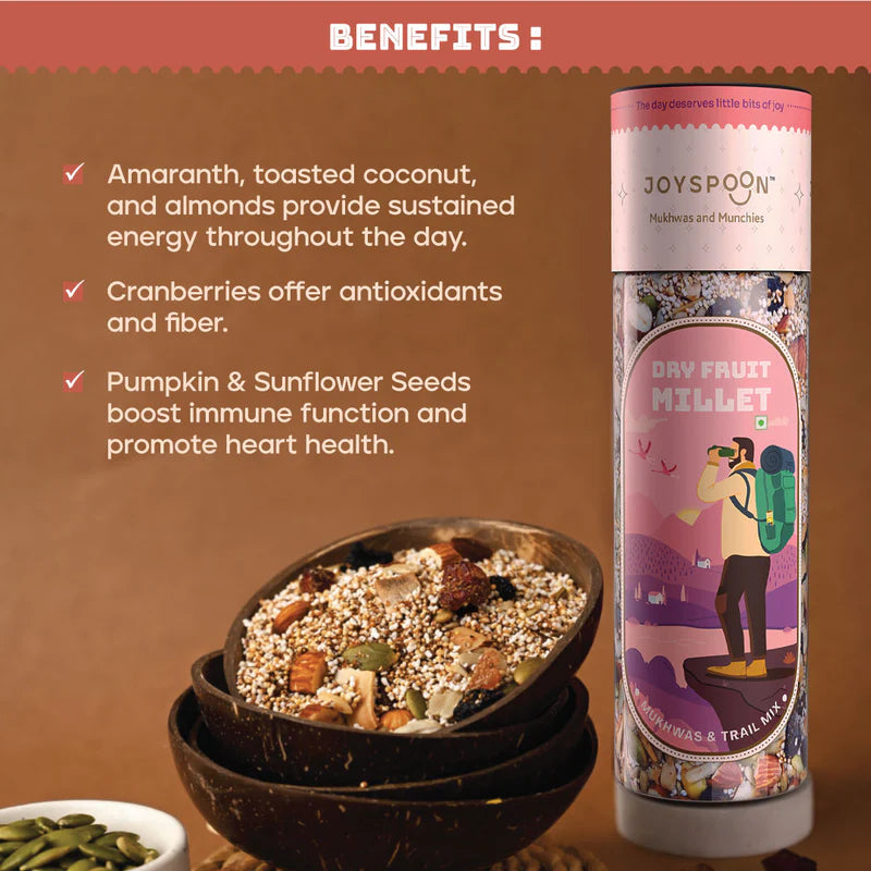 JoySpoon Dry Fruit Millet Mukhwas