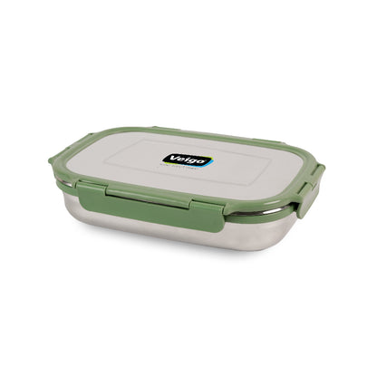 Veigo Jumbo Stainless Steel Lunch Box with Veg Box