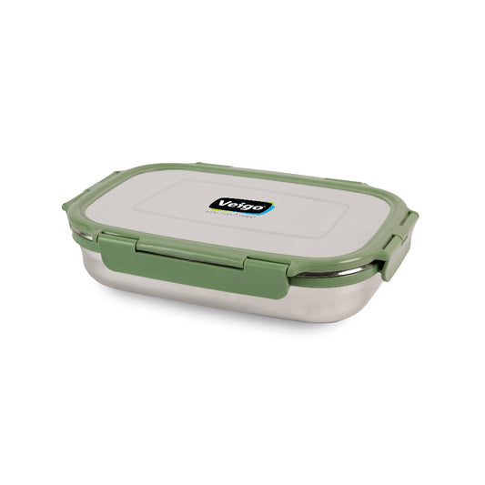 Veigo Jumbo Stainless Steel Lunch Box with Veg Box