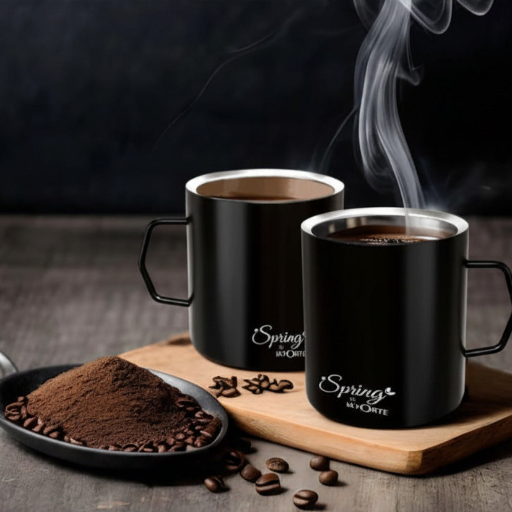 LA' FORTE Stainless Steel Coffee and Tea Mugs