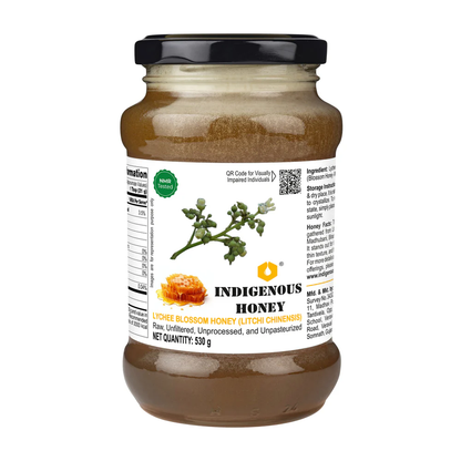 Indigenous Honey  Raw Litchi Blossom Honey - Pure and Natural Delight From Bihar
