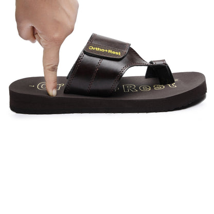Ortho + Rest Traditional Leather Men’s Slippers