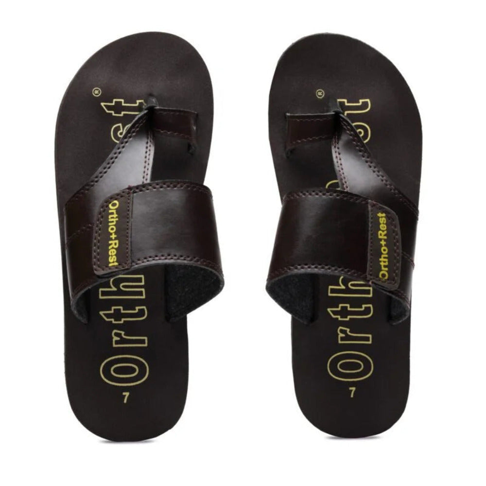 Ortho + Rest Traditional Leather Men’s Slippers