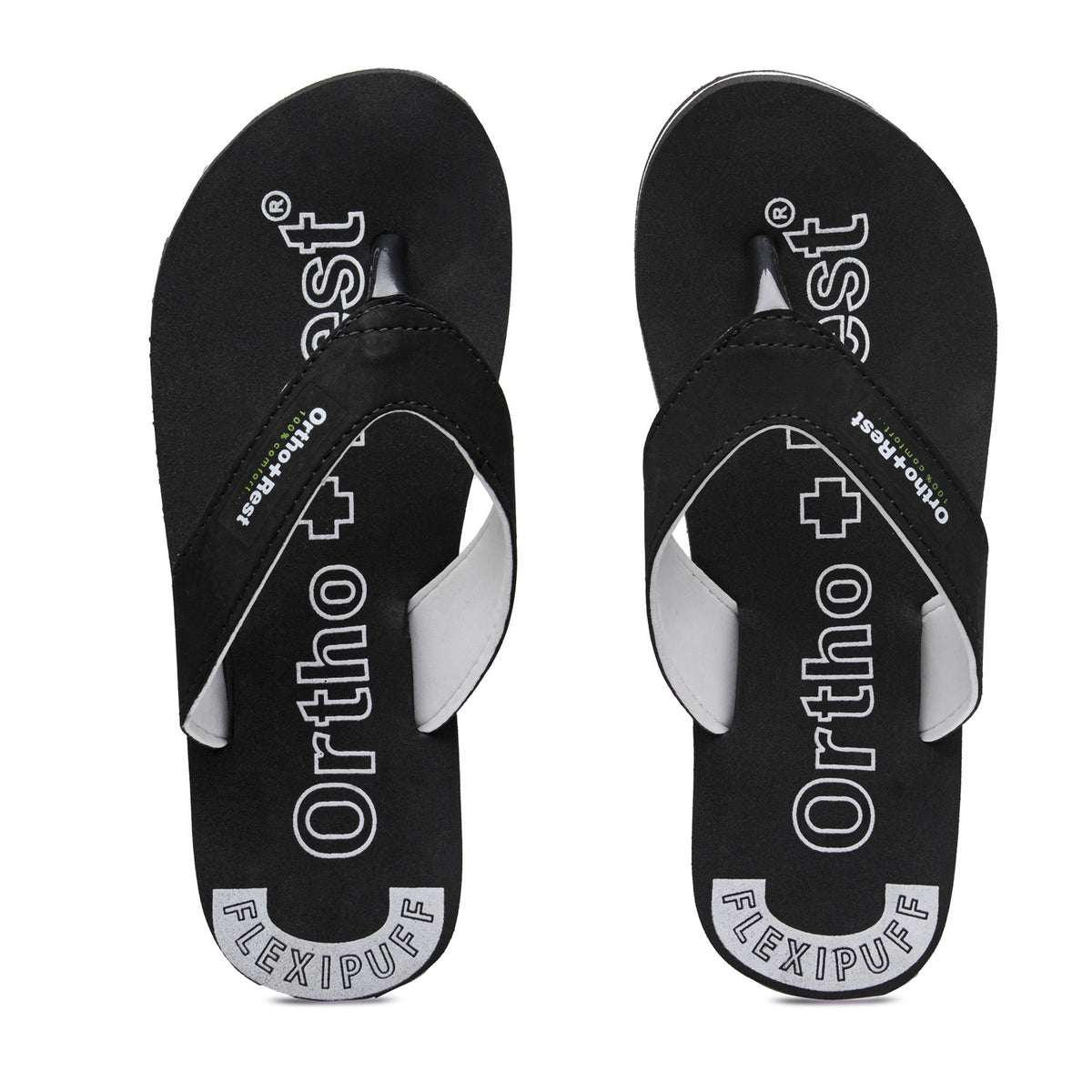Ortho + Rest Men's Slipper Orthopedic Flip Flops for Home Daily Use
