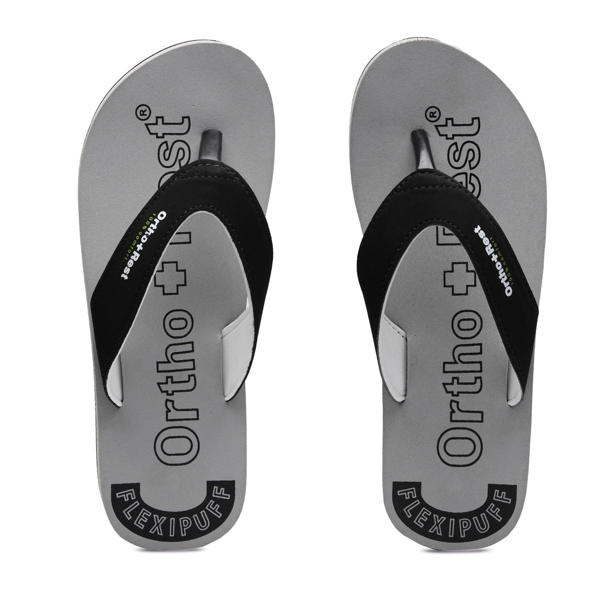 Ortho + Rest Men's Slipper Orthopedic Flip Flops for Home Daily Use