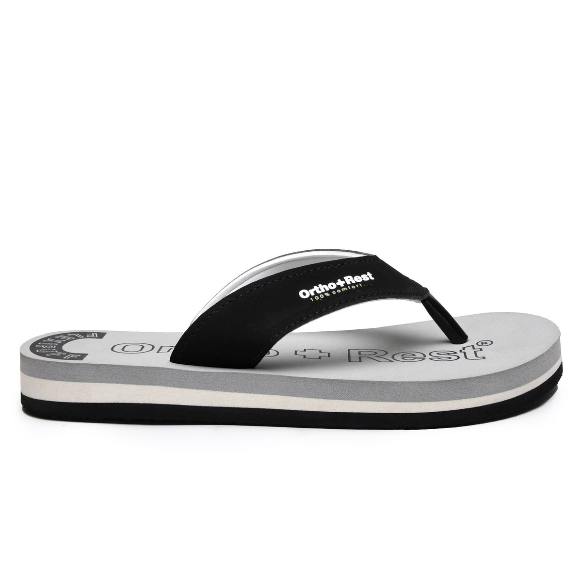 Ortho + Rest Men's Slipper Orthopedic Flip Flops for Home Daily Use