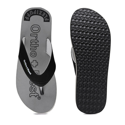 Ortho + Rest Men's Slipper Orthopedic Flip Flops for Home Daily Use