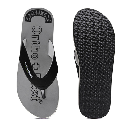Ortho + Rest Men's Slipper Orthopedic Flip Flops for Home Daily Use