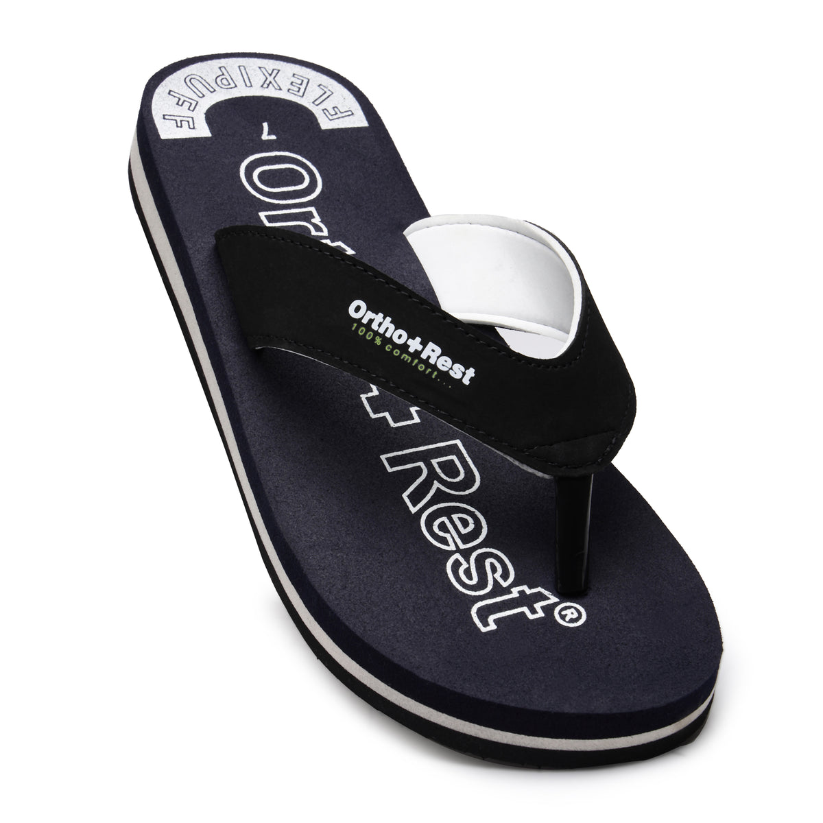 Ortho + Rest Men's Slipper Orthopedic Flip Flops for Home Daily Use