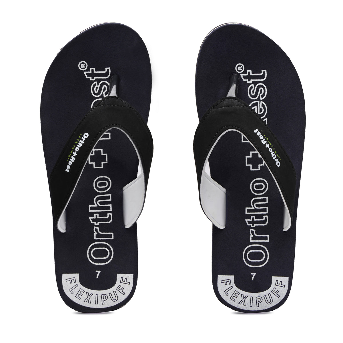 Ortho + Rest Men's Slipper Orthopedic Flip Flops for Home Daily Use