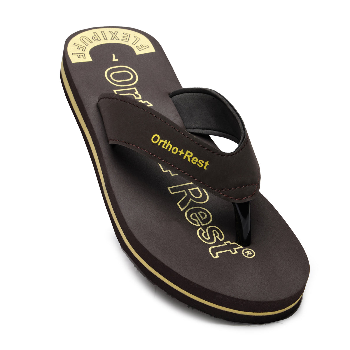Ortho + Rest Men's Slipper Orthopedic Flip Flops for Home Daily Use