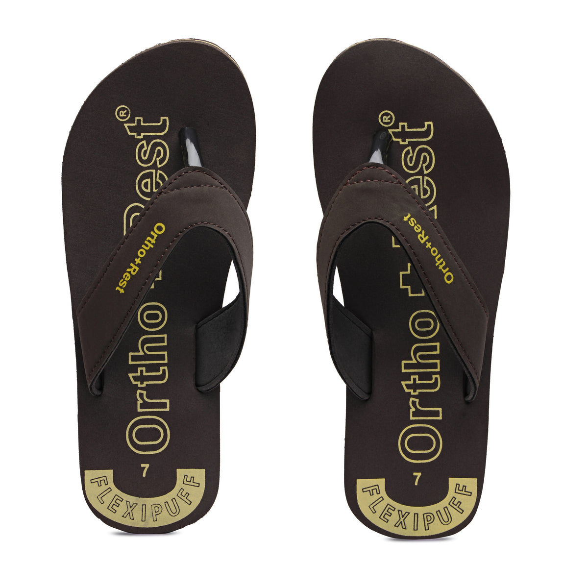 Ortho + Rest Men's Slipper Orthopedic Flip Flops for Home Daily Use