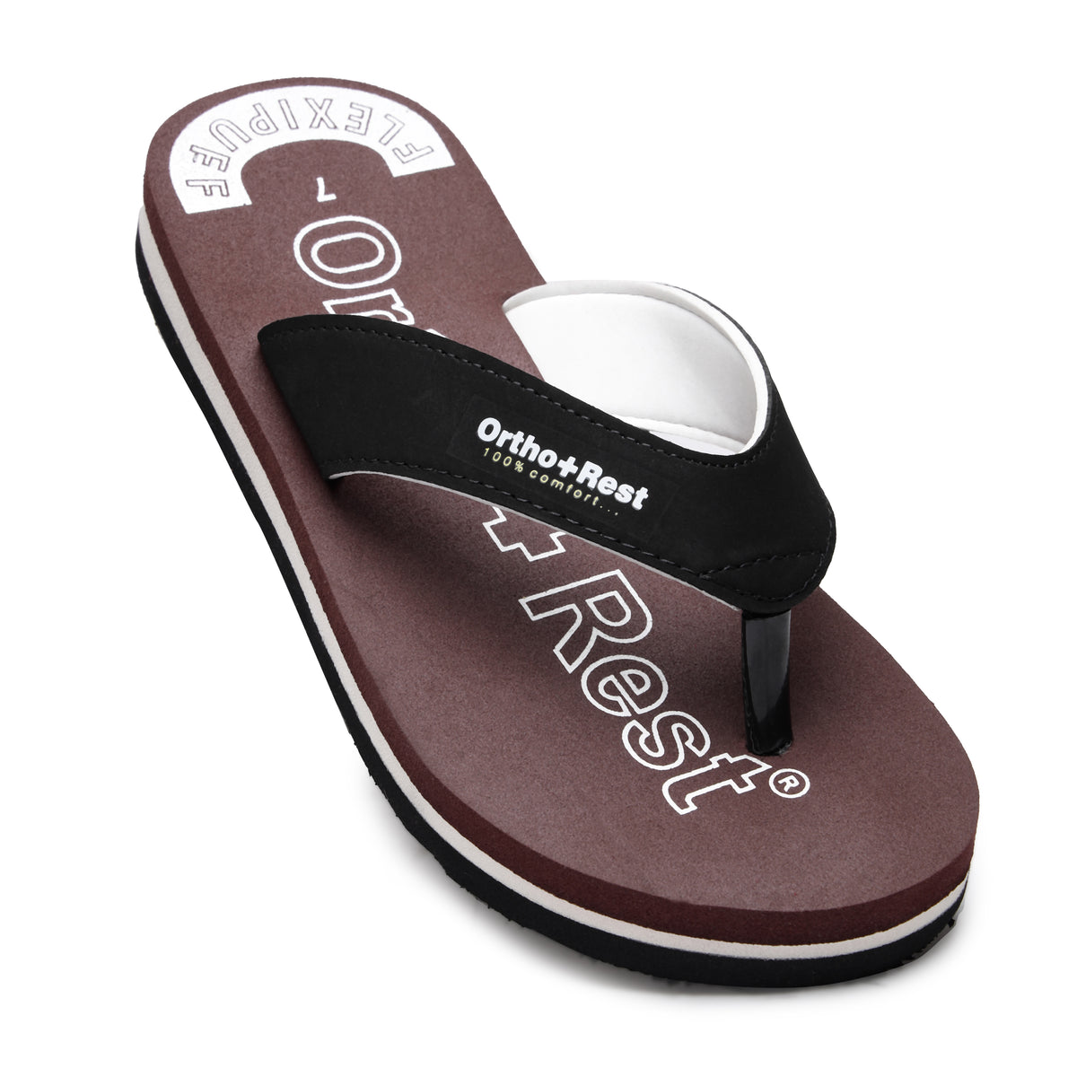 Ortho + Rest Men's Slipper Orthopedic Flip Flops for Home Daily Use