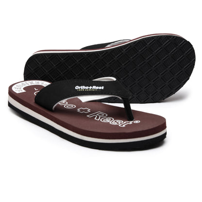 Ortho + Rest Men's Slipper Orthopedic Flip Flops for Home Daily Use