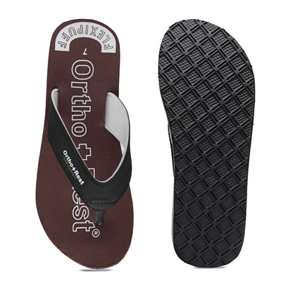 Ortho + Rest Men's Slipper Orthopedic Flip Flops for Home Daily Use