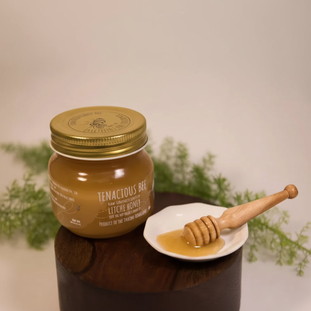 Tenacious Bees Raw Unpasteurised Litchi Honey