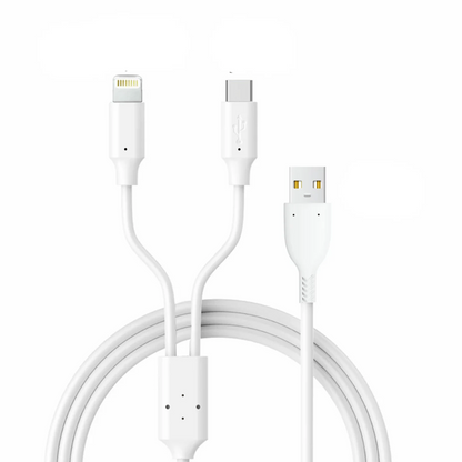 LA' FORTE 2 in 1 PVC Soft charging cable