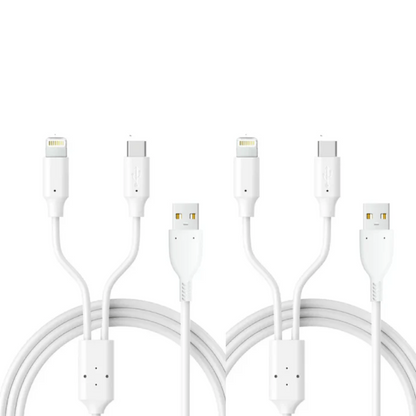 LA' FORTE 2 in 1 PVC Soft charging cable
