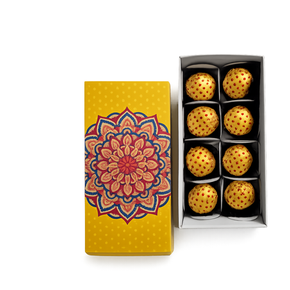 Nutri Couture Rakhi Hamper Box Dates Laddu Box - NCD1.2