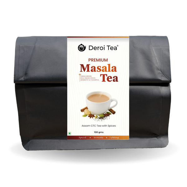 Deroi Tea Premium Masala Chai (Assam CTC + Spices)