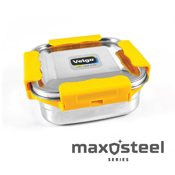 Veigo LunchBoss Combo- Tower of 3 Medium Stainless Steel Lunch Boxes in an Insulated Lunch Bag