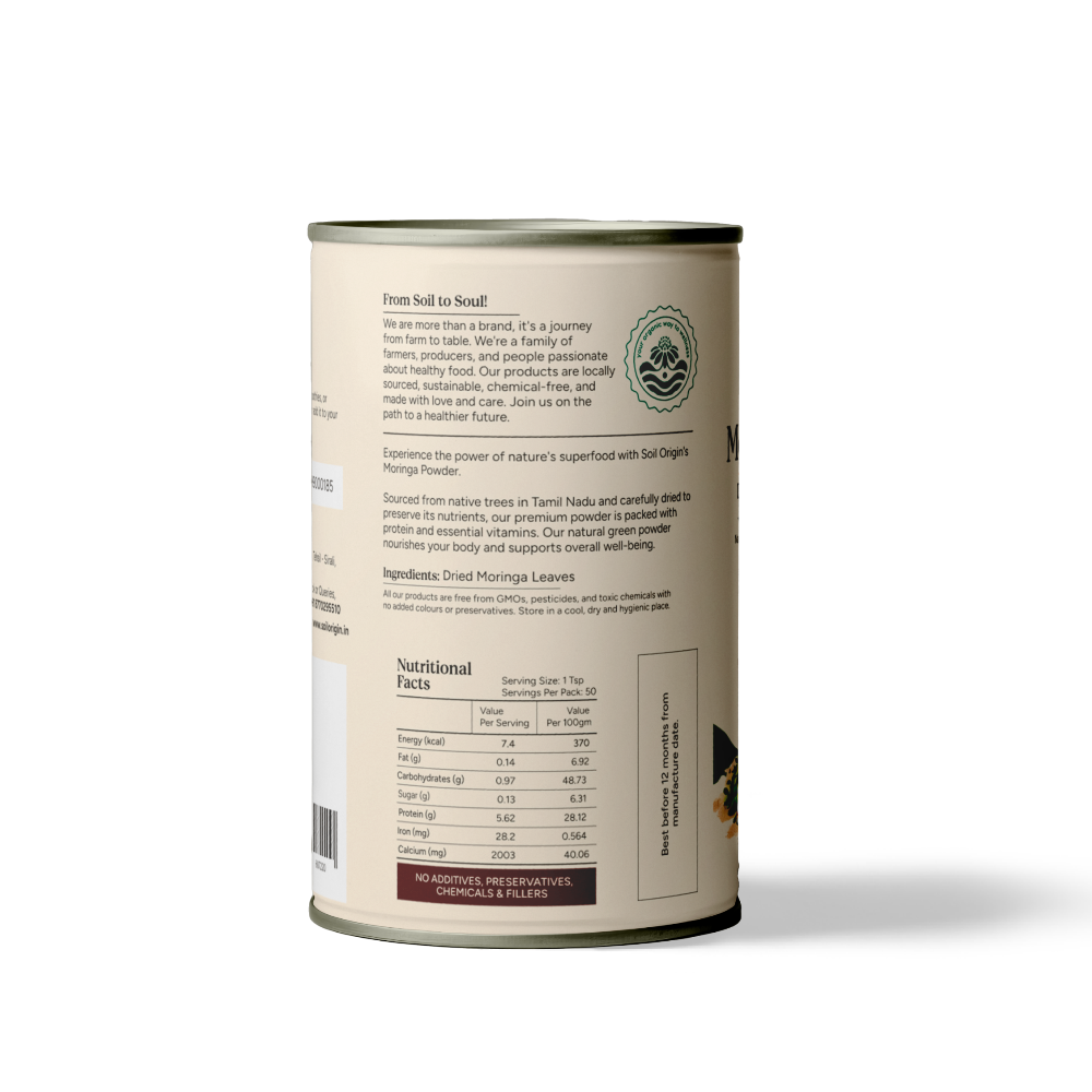 Soil Origin Moringa Powder