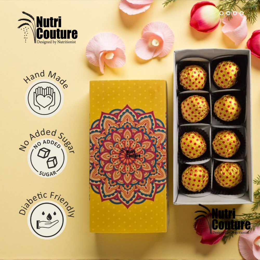 Nutri Couture Rakhi Hamper Box Besan Laddu Box - NCD#1.1
