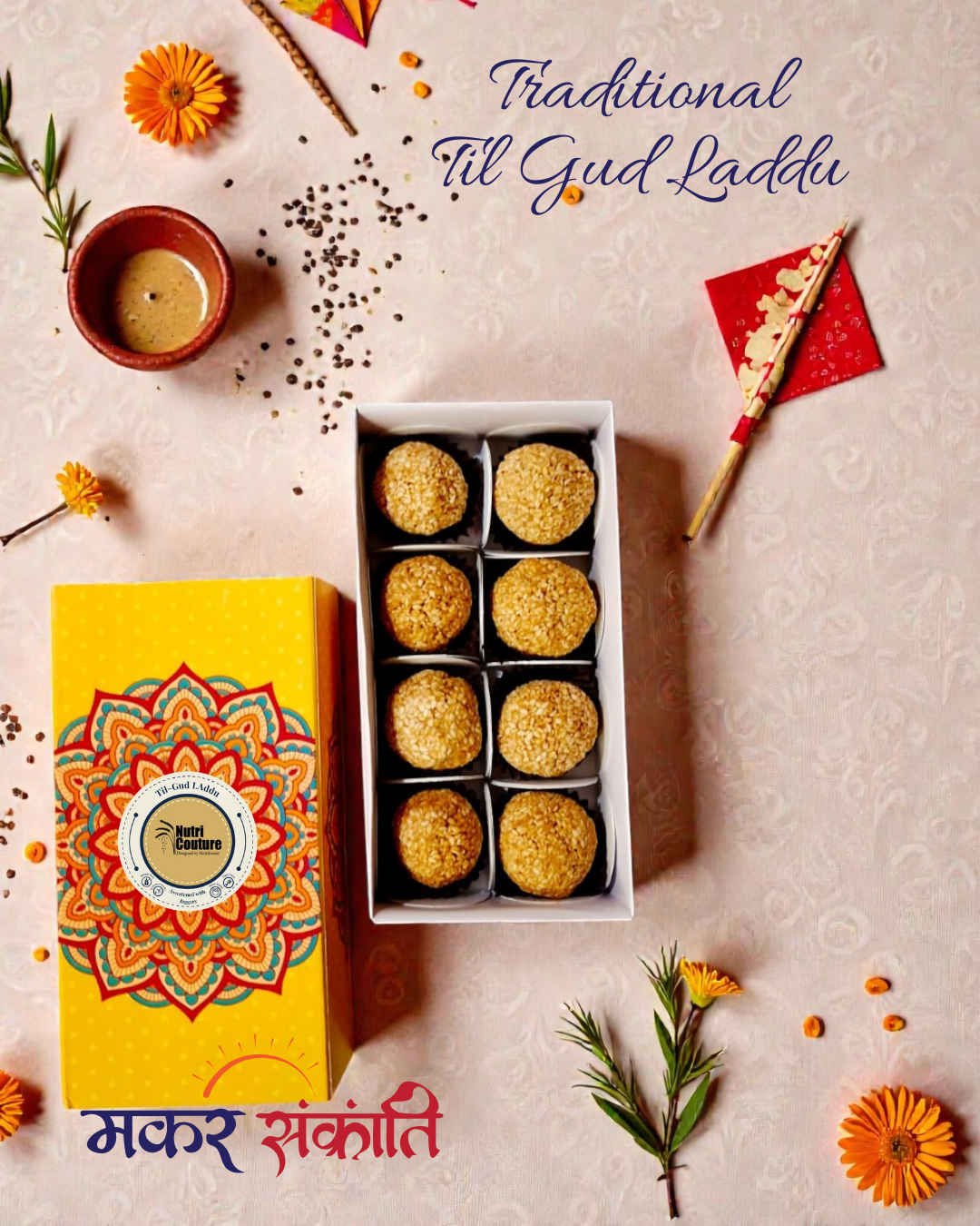 Nutri Couture NCM #1.3 Til-Gud Laddu - 8pcs