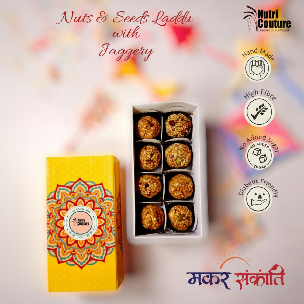 Nutri Couture NCM#1.4 Nutrs & Seeds Jaggery Laddu - 8pcs