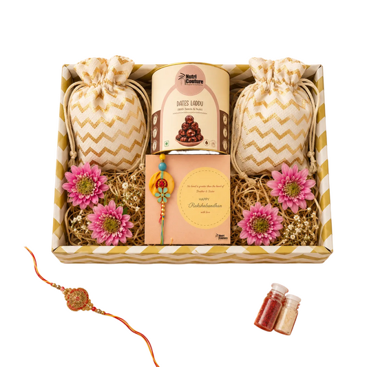 Nutri Couture Rakhi Hamper Box Full of Goodies- NCR26.7