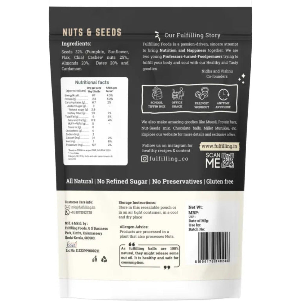 Fulfilling Foods Nuts and Seeds Energy Ball