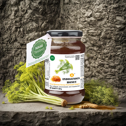 Indigenous Honey Natural Raw Fennel Honey - Unpasteurized, Unfiltered Delight