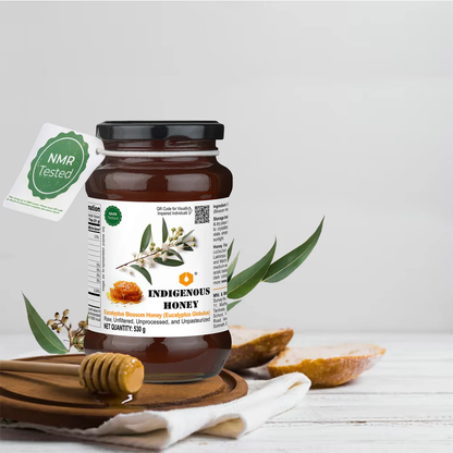 Indigenous Honey  Raw Natural Eucalyptus Honey - Pure, Unfiltered, Direct from Beekeeper