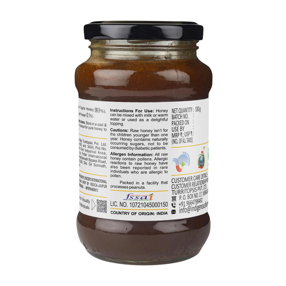 Indigenous Honey Raw Organic Honey with Infused Ginger