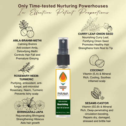 Parama Naturals Herb-enriched Nourishing Hair Oil & Serum