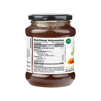 Indigenous Honey Natural Raw Fennel Honey - Unpasteurized, Unfiltered Delight