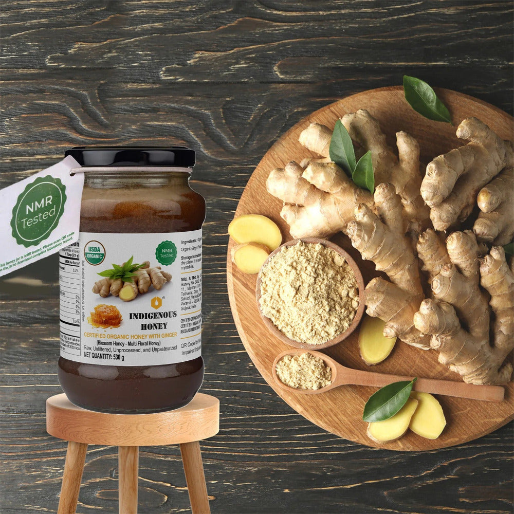 Indigenous Honey Raw Organic Honey with Infused Ginger