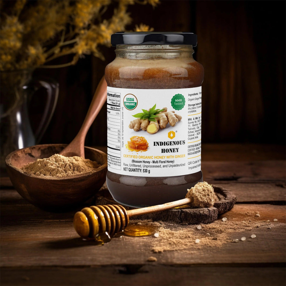 Indigenous Honey Raw Organic Honey with Infused Ginger