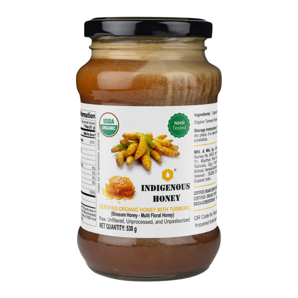 Indigenous Honey  Raw Organic Honey with Infused Turmeric
