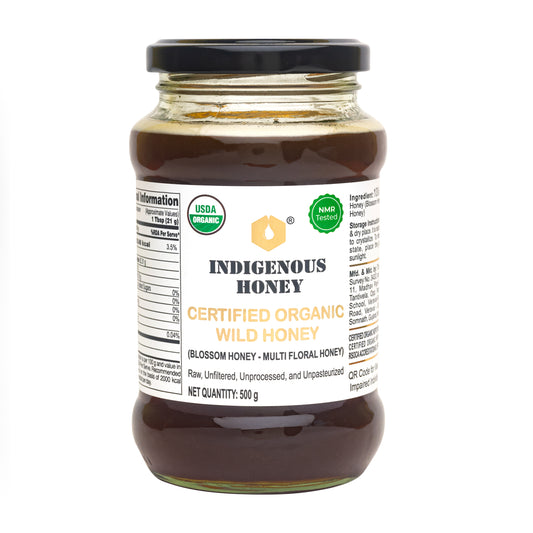 Indigenous Honey USDA Certified Organic Wild Honey