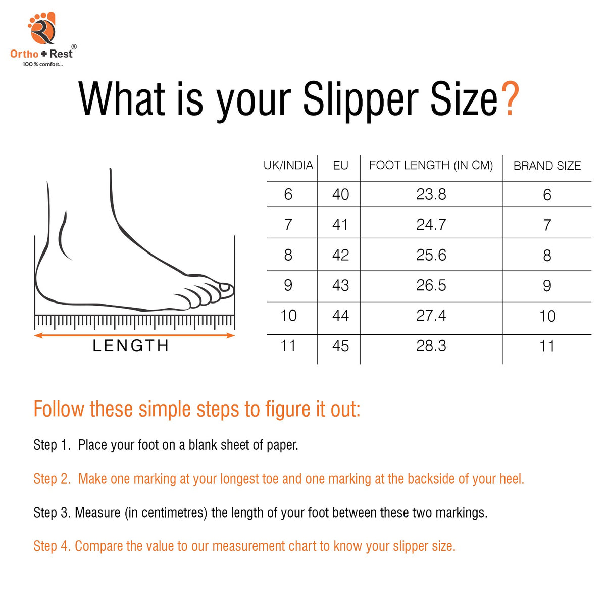 Ortho + Rest Cushion Comfort Flips for Men