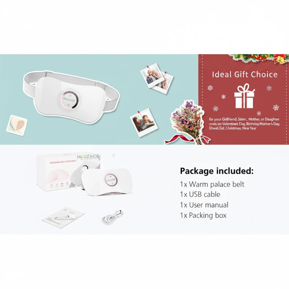 Houzaide Smart Warm Palace Belt - Heating Pad for Cramps & Lower Back Pain