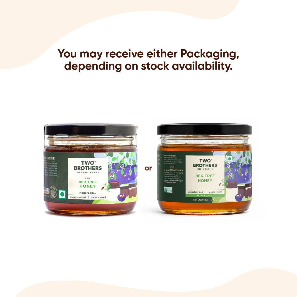 Two Brothers India Farms Indian Berry Honey, Raw Mono-Floral Unfiltered