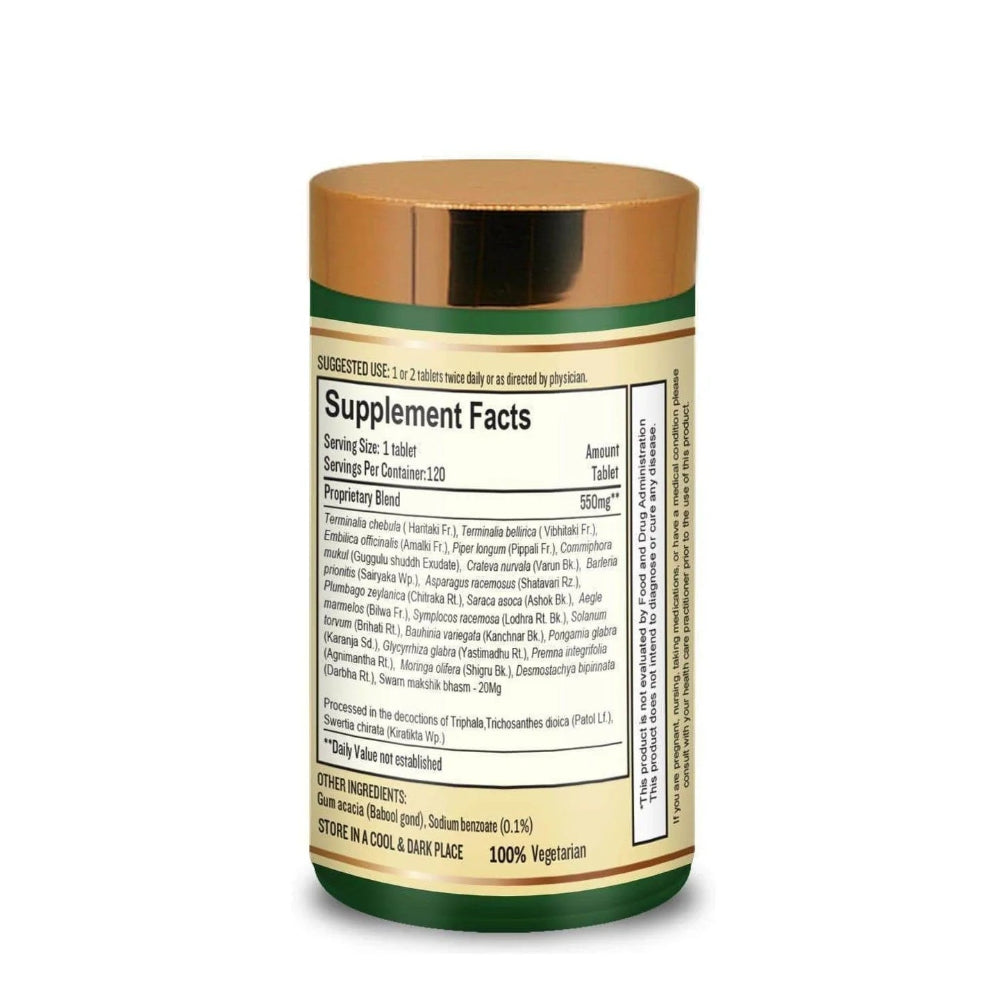 Nirogam PICOSHUNYA Ayurvedic Supplement for PCOS/PCOD 120 Tablets