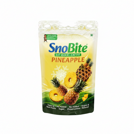 SnoBite Pineapple Stand-up Ziplock Pouch